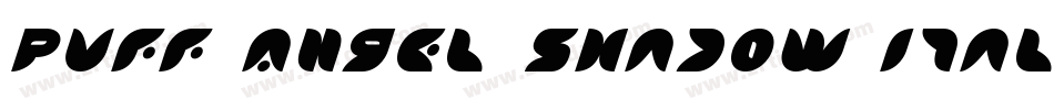 Puff Angel Shadow Italic字体转换